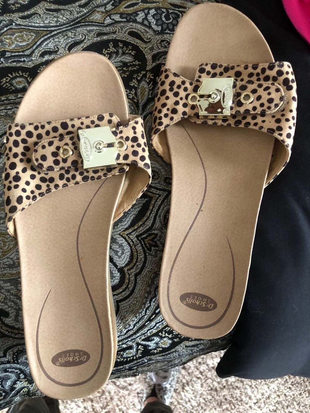 Dr. Scholl's Original Collection Leopard Print Slide Sandals